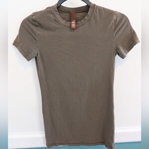 SKIMS Brown Short Sleeve Tee